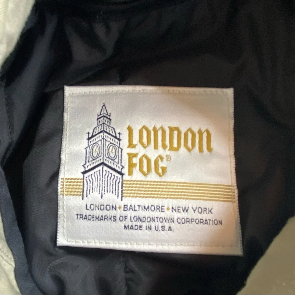 London Fog Vintage Classic Cream Tan Trench Coat